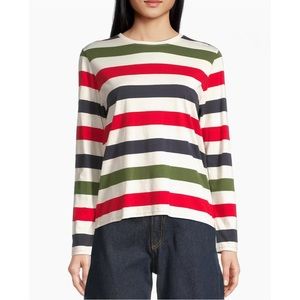 Frances Valentine▪️Boatman Stripe Long-Sleeve Tee